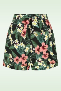 Banned Retro - Maya Tropical Tiare shorts in groen