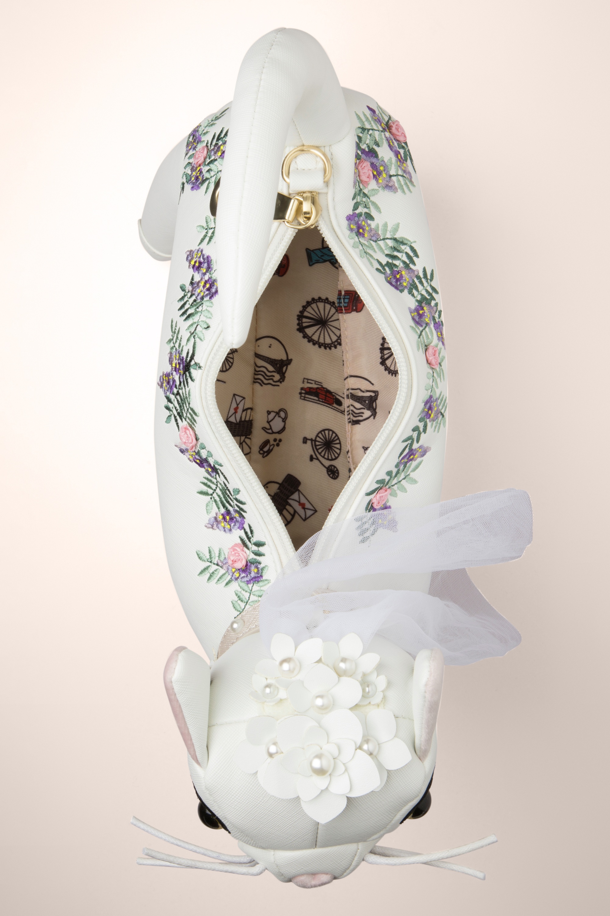 Vendula - The Wedding Shop - Violet the Bride Cat tas in wit 4