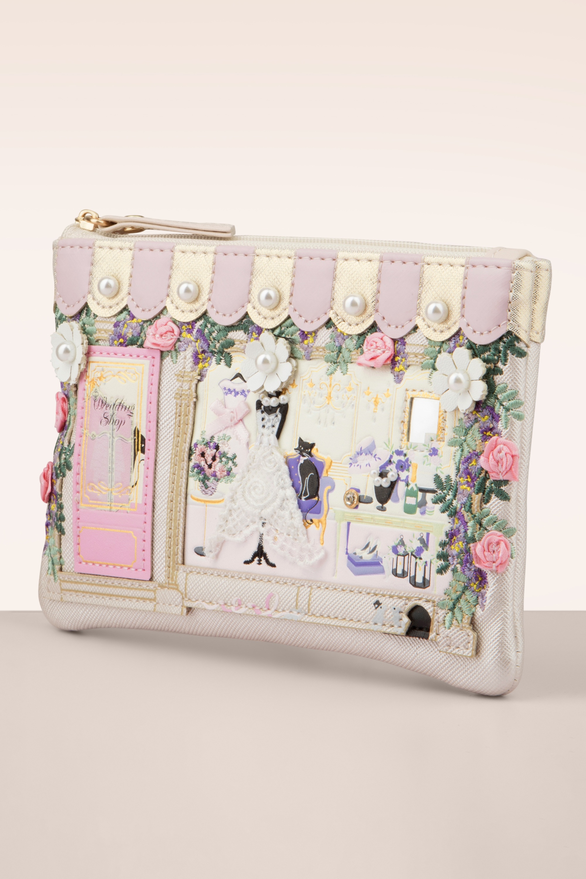 Vendula - The Wedding Shop Zipper Coin Purse in Champagne 3