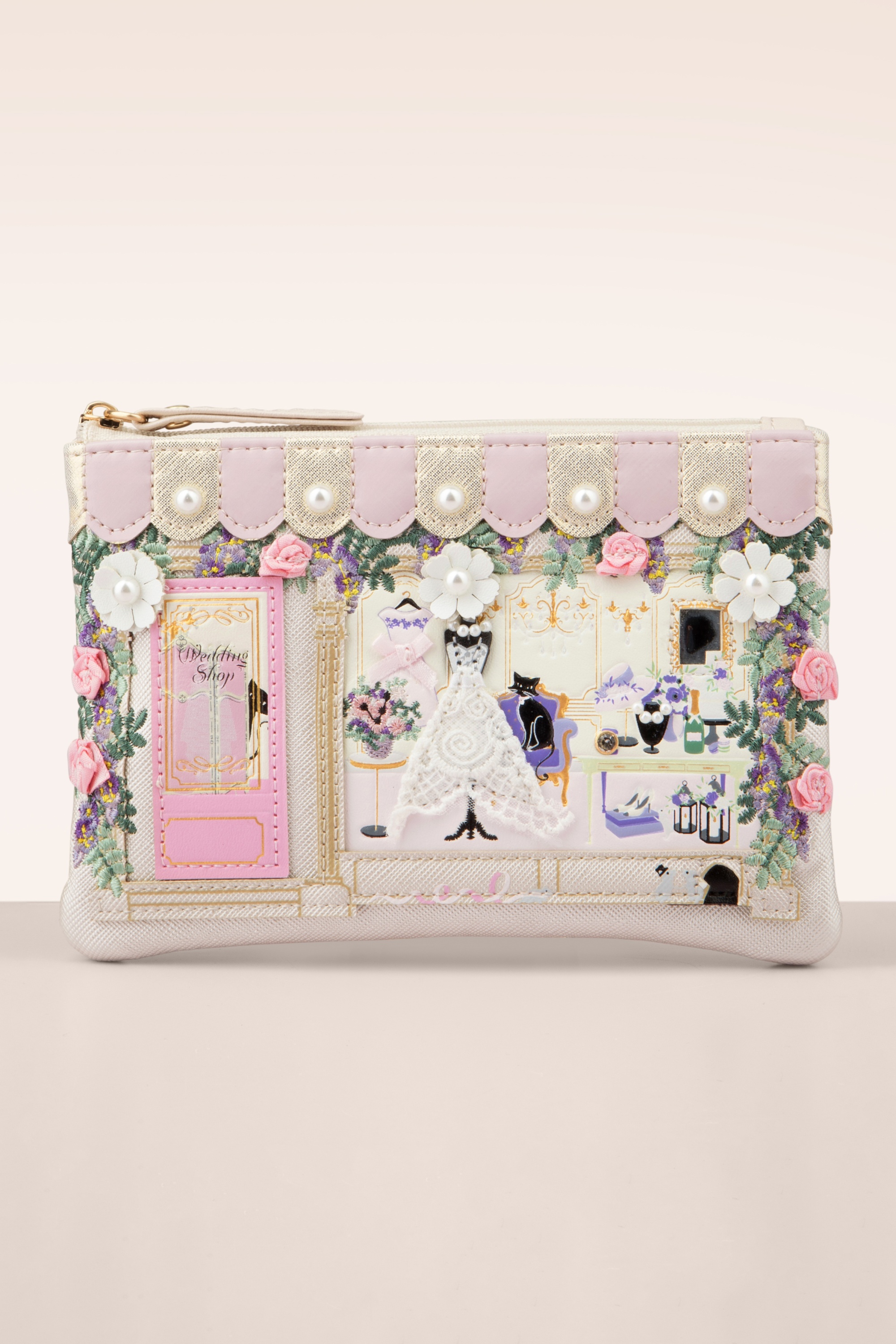 Vendula - The Wedding Shop Zipper Coin Purse in Champagne