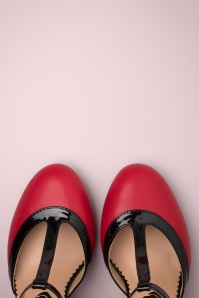 Banned Retro - Country Rose Pumps in Rood 2