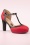 Banned Retro - Country Rose Pumps in Rood 3