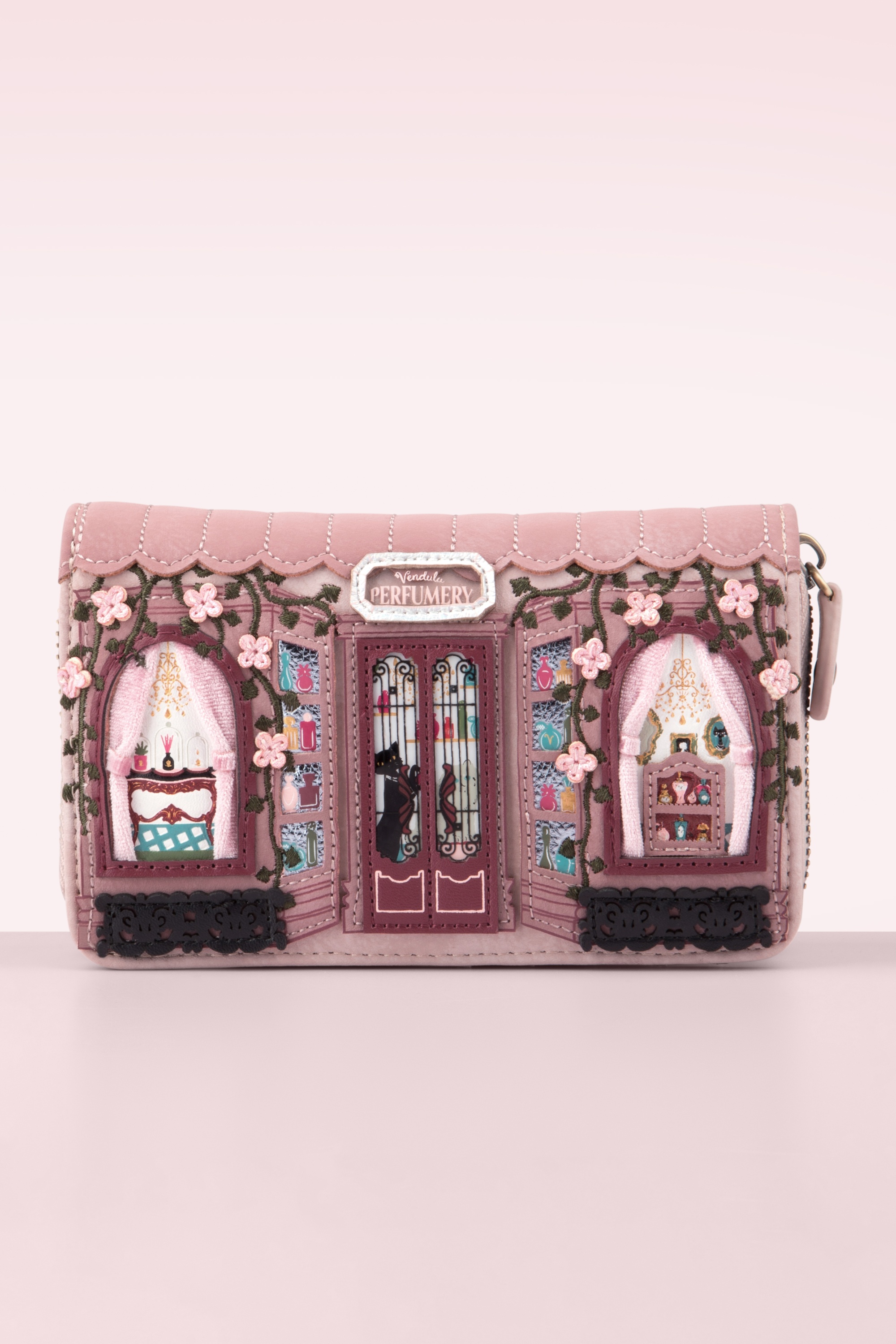 Vendula - Vendula Perfumery Medium Ziparound Wallet in Blush
