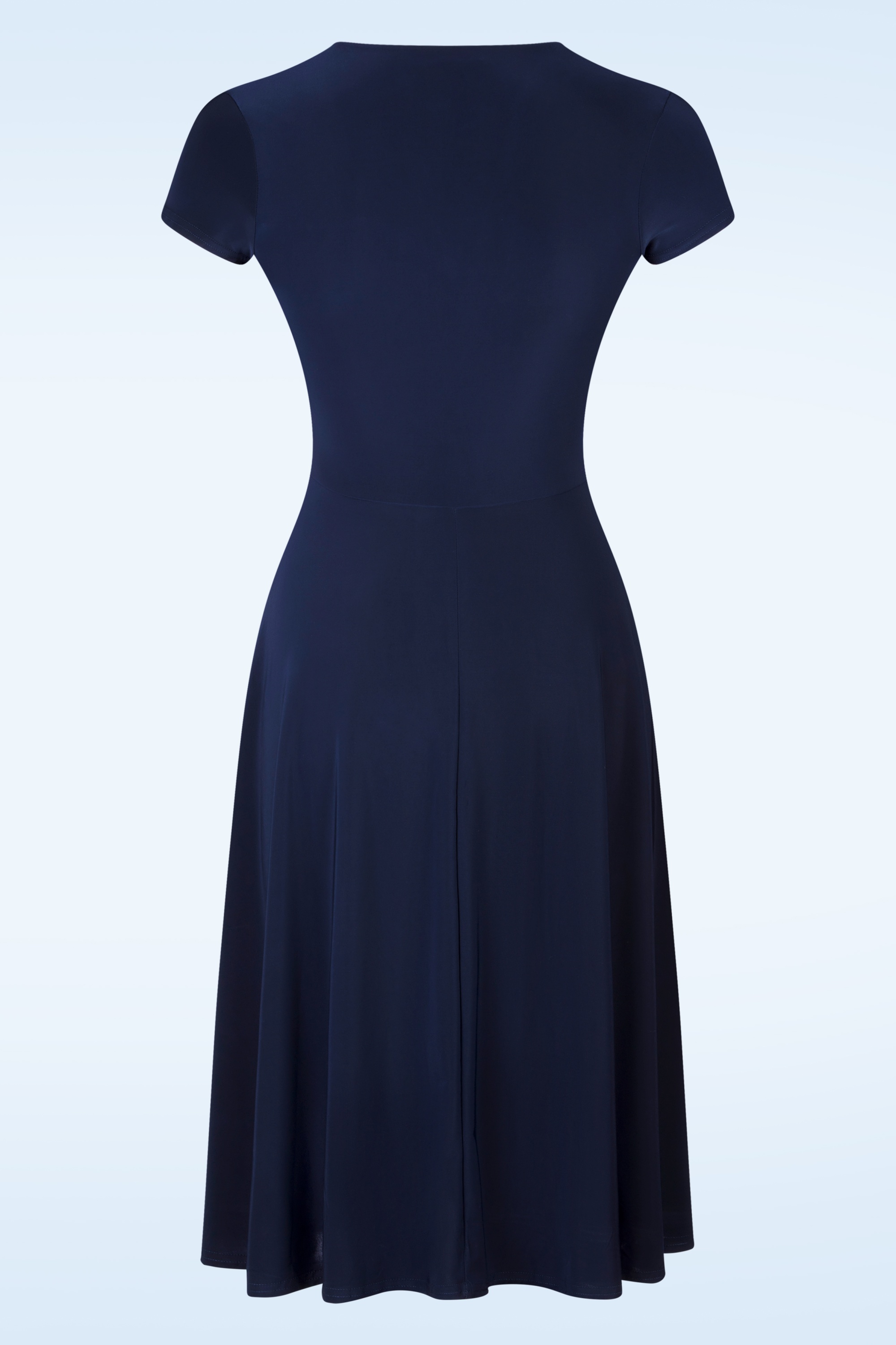 Vintage Chic for Topvintage - Sarah Slinky Swing Dress in Navy 3