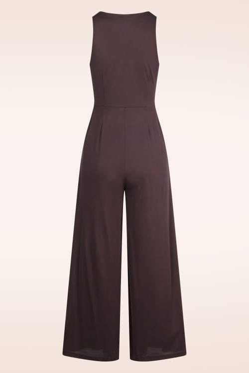 Surkana - Lena Stretch jumpsuit in bruin 3