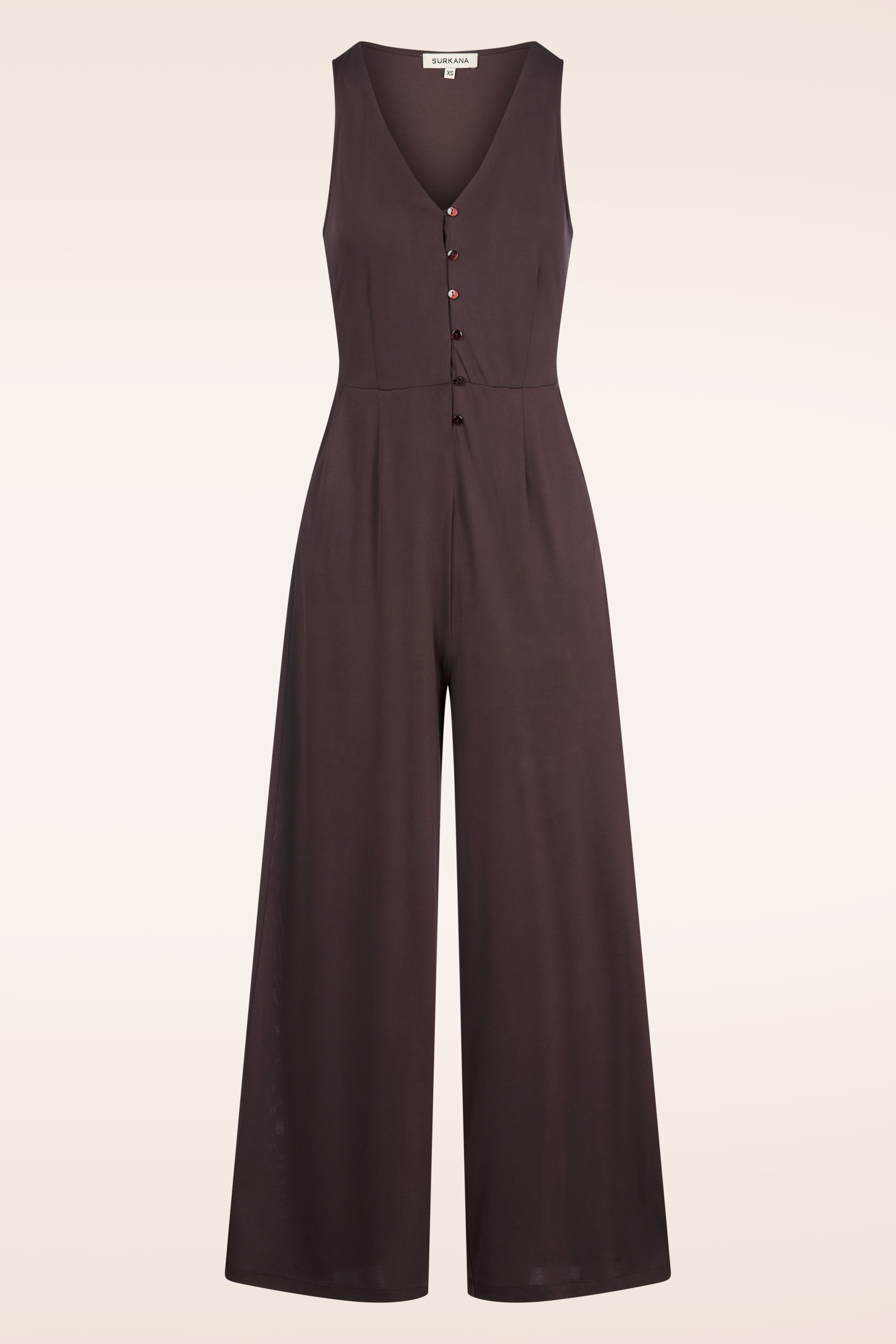 Surkana - Lena Stretch jumpsuit in bruin