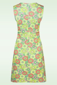 Vintage Chic for Topvintage - Marion Floral Dress in Green and Multi 3