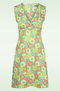 Vintage Chic for Topvintage - Marion Floral Dress in Green and Multi