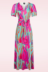K-Design - Marlene Funky maxi jurk in multi 2