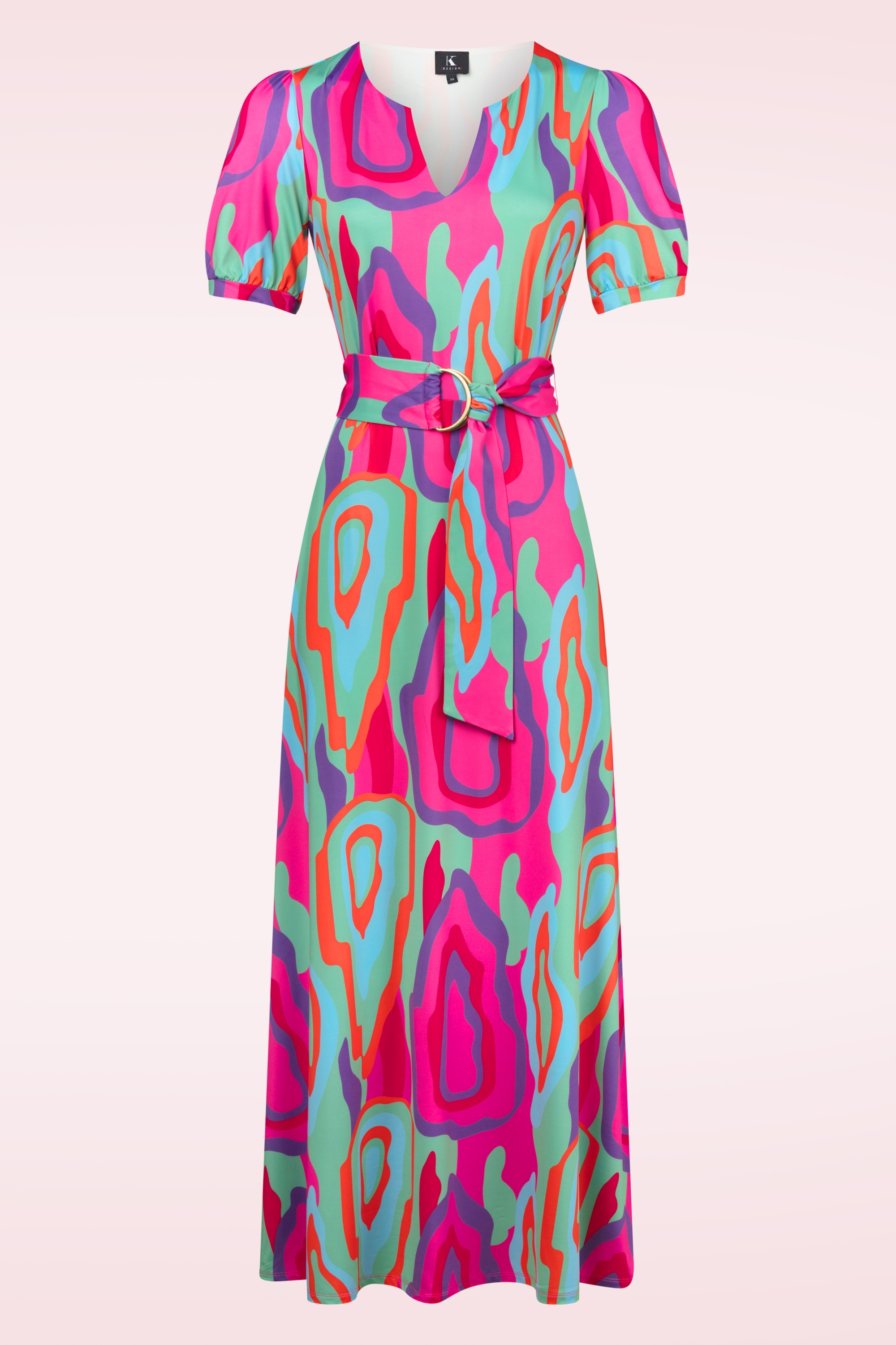 K-Design - Marlene Funky maxi jurk in multi 2