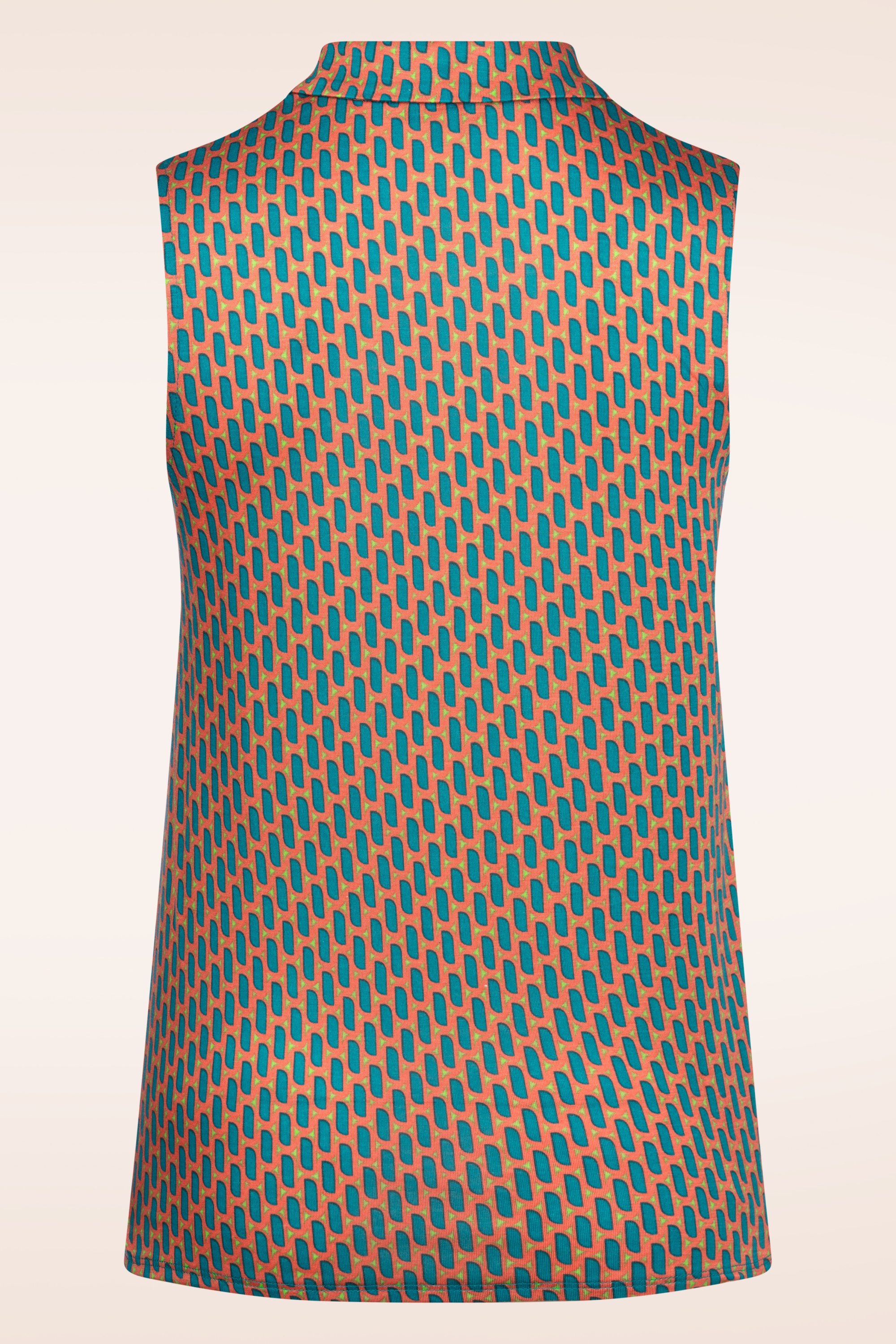 Surkana - Eden Sleeveless blouse top in turquoise 3