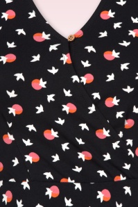Blutsgeschwister - Daydreaming Cache jurk in Supermoon Swallow zwart 3