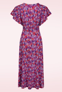 Blutsgeschwister - Lightest Wings Maxikleid in Reef Meadow Purple 2