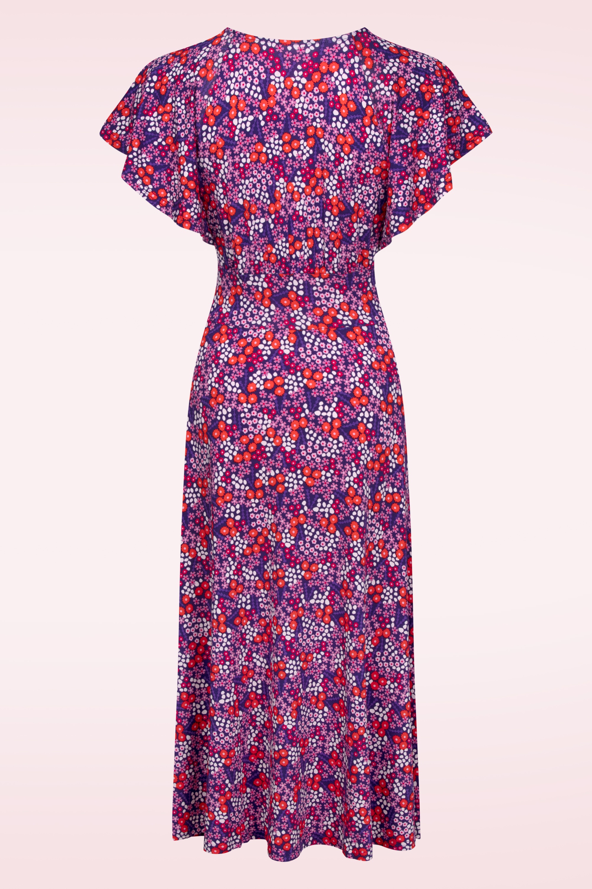 Blutsgeschwister - Lightest Wings Maxikleid in Reef Meadow Purple 2