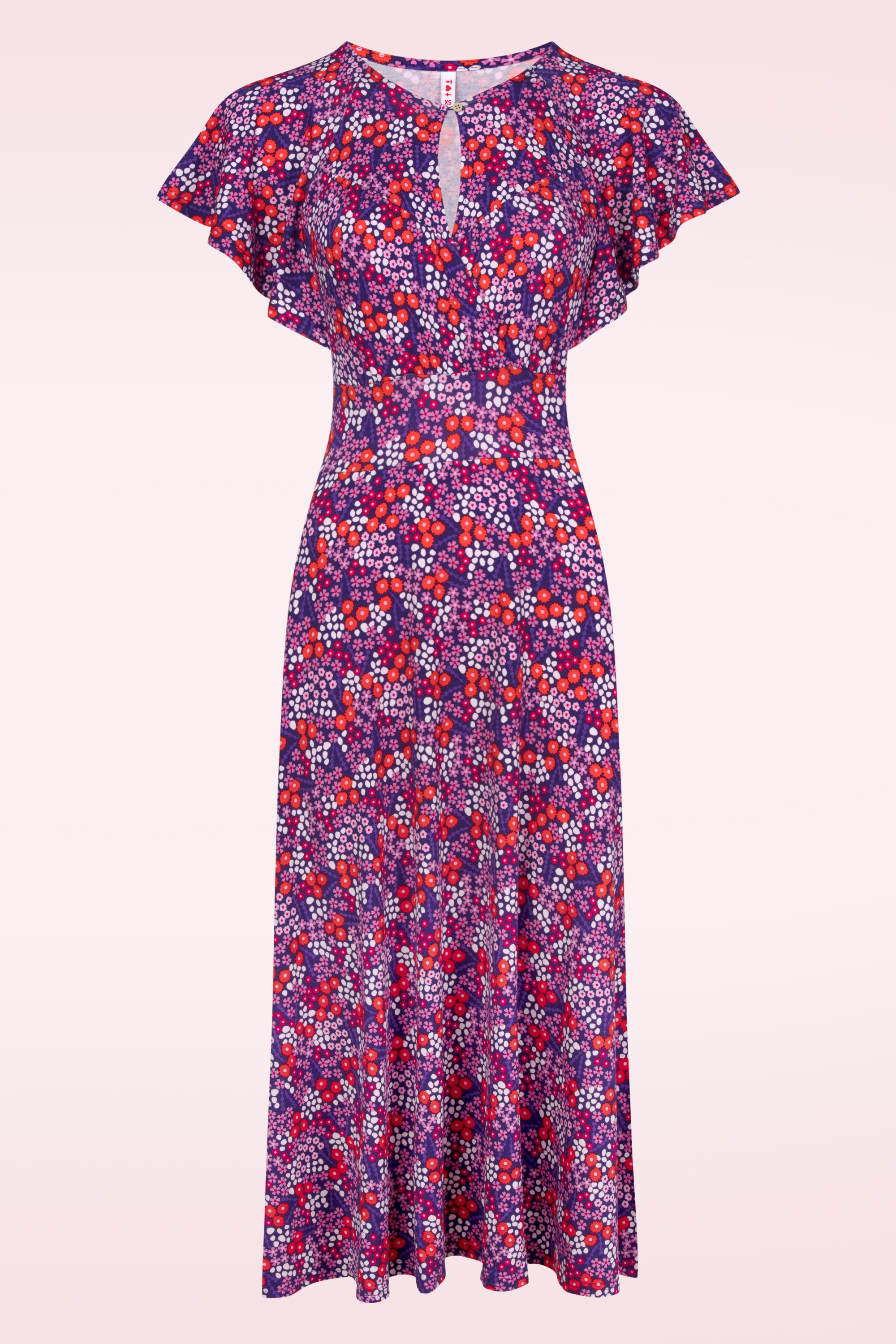 Blutsgeschwister - Lightest Wings Maxikleid in Reef Meadow Purple