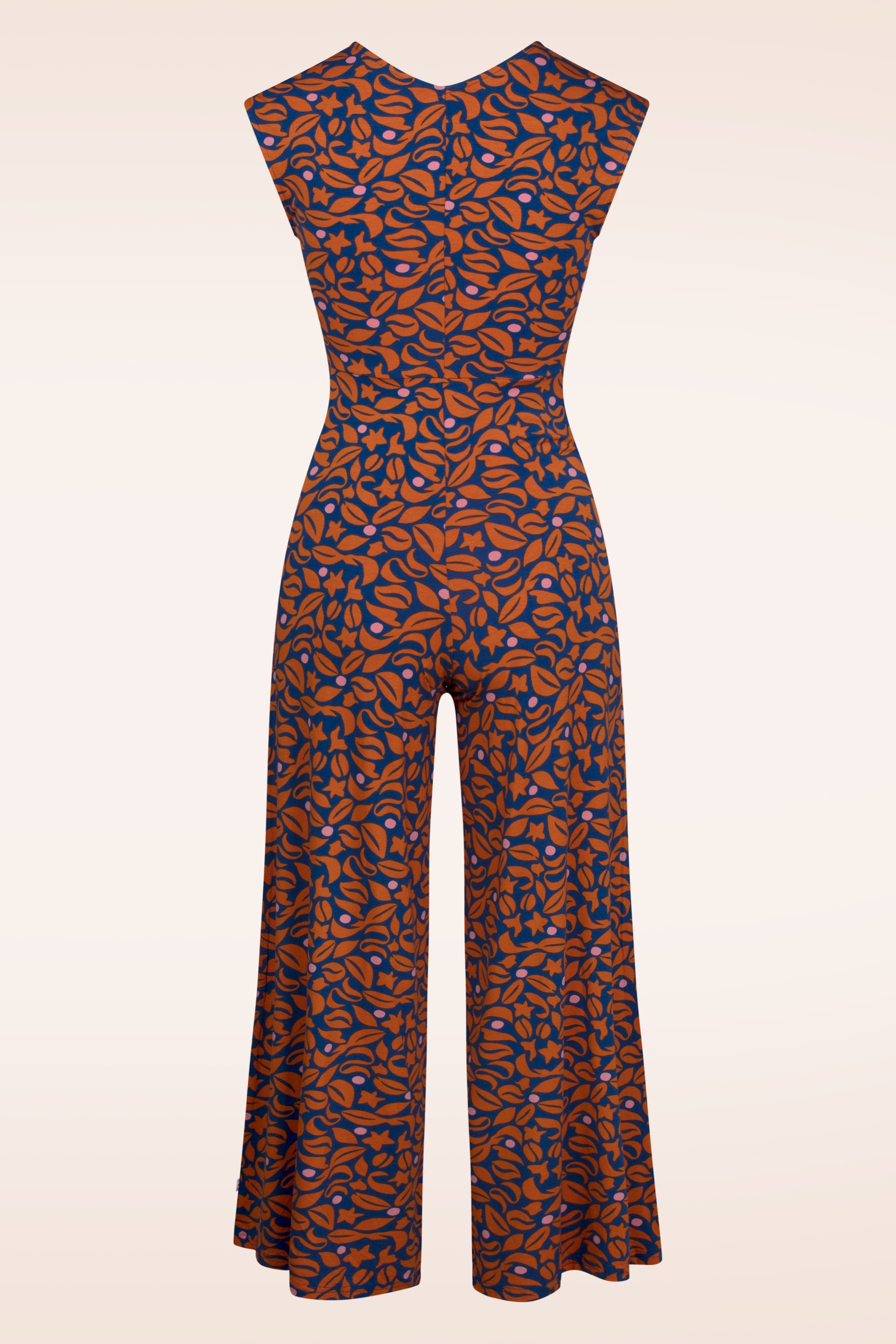 Blutsgeschwister - Sensual Sensation Drapé jumpsuit in Midnight Coffee blauw 2