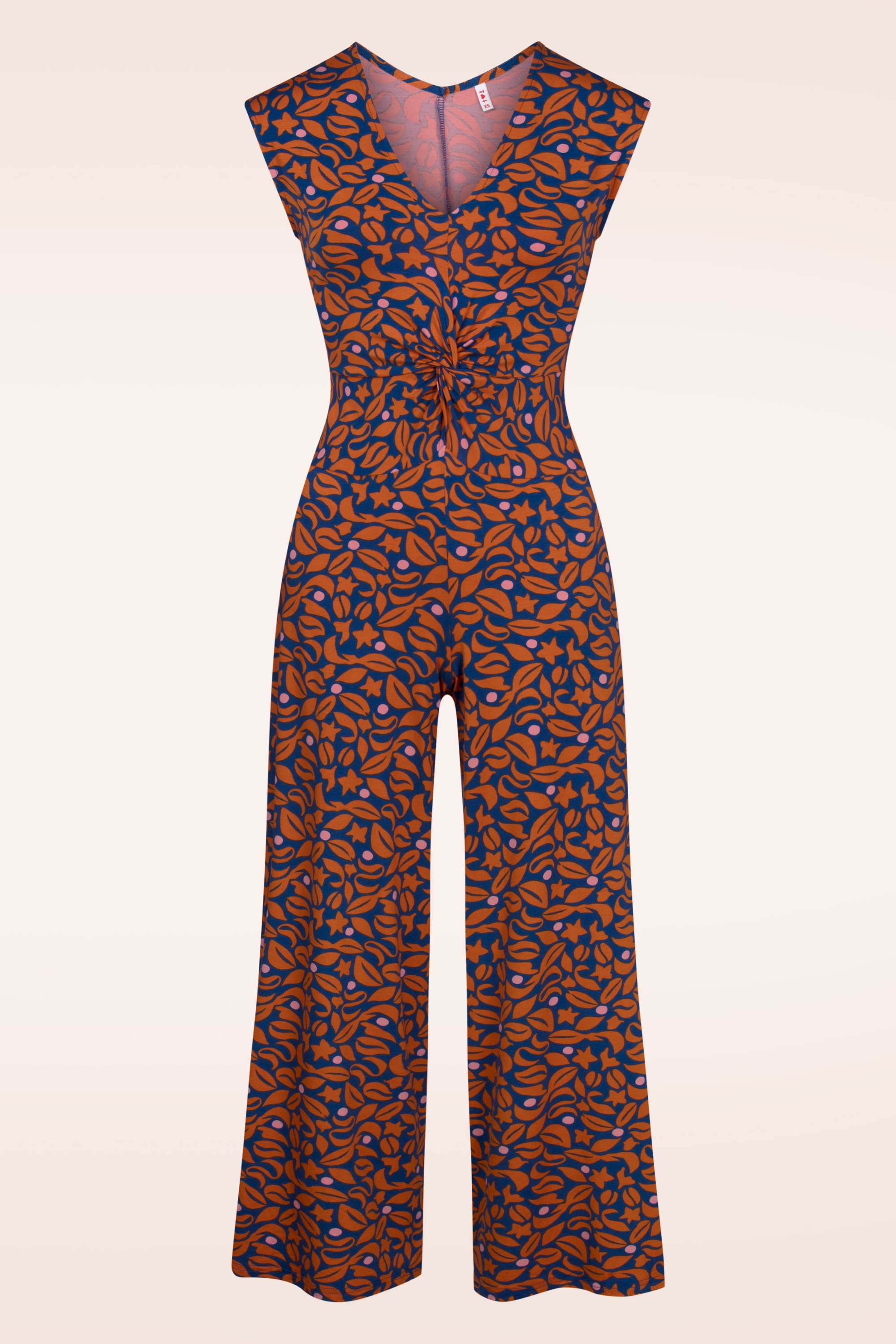 Blutsgeschwister - Sensual Sensation Drapé jumpsuit in Midnight Coffee blauw