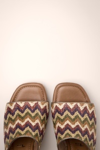 Tamaris - Tori Clog sandalen in bruin en multi 2
