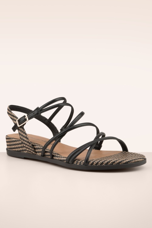 Tamaris - Hannah Combi sandalen in zwart 3