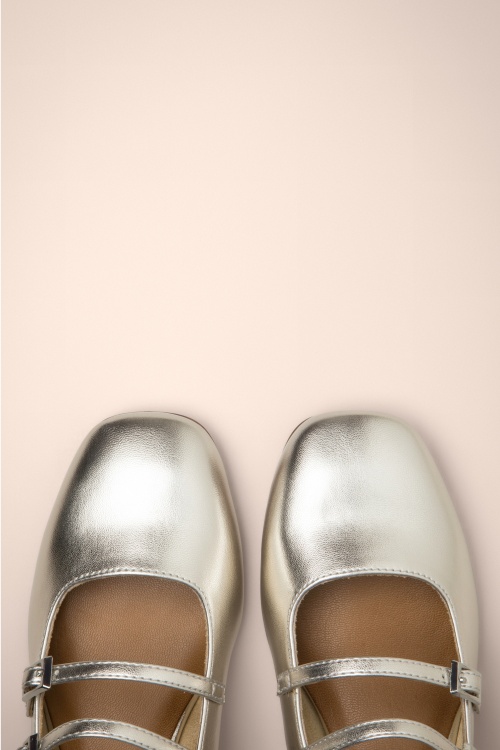 Tamaris - Viva pumps in platinum 3
