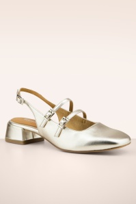 Tamaris - Viva pumps in platinum 2
