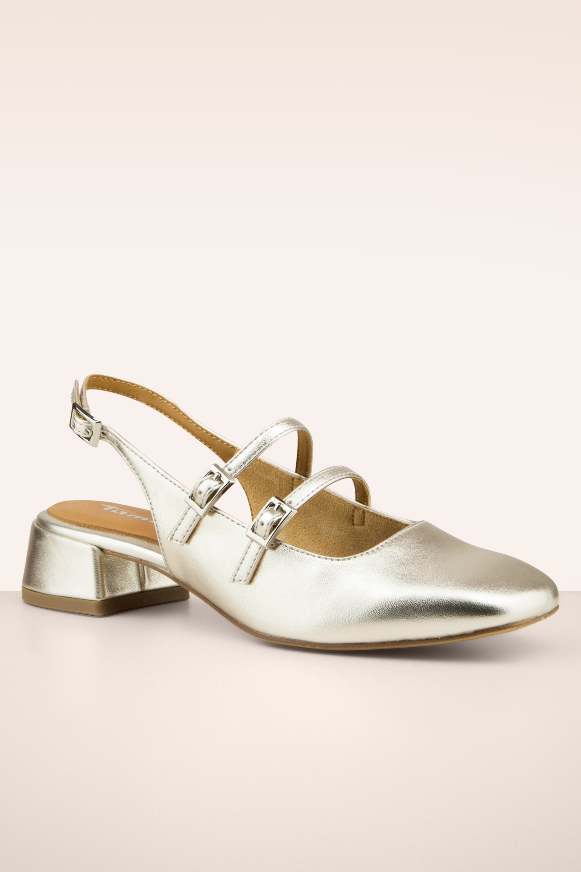 Tamaris - Viva pumps in platinum 2