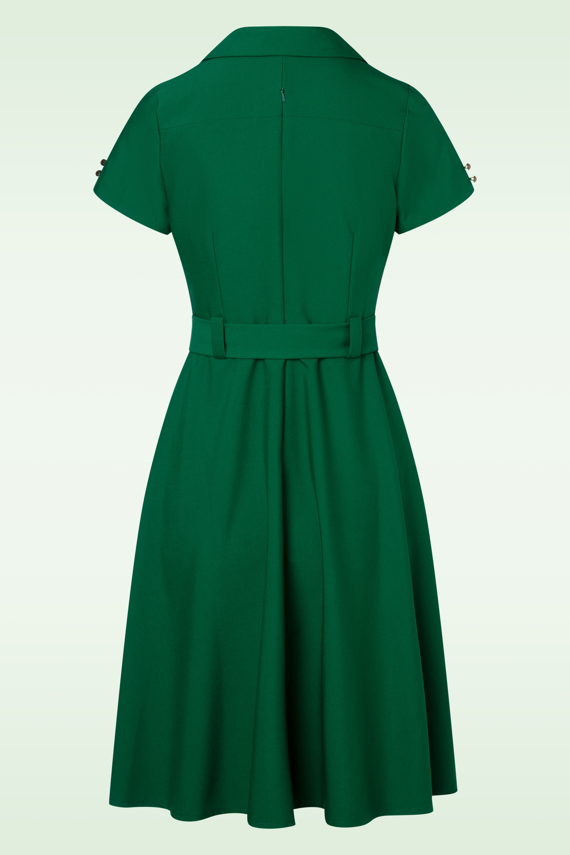Glamour Bunny Business Babe - The Giselle Swing Dress in Emerald Green 5