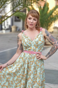 Miss Candyfloss - Piria Pia swing jurk in mint 3
