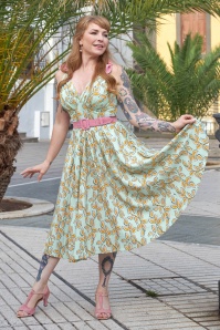 Miss Candyfloss - Piria Pia swing jurk in mint