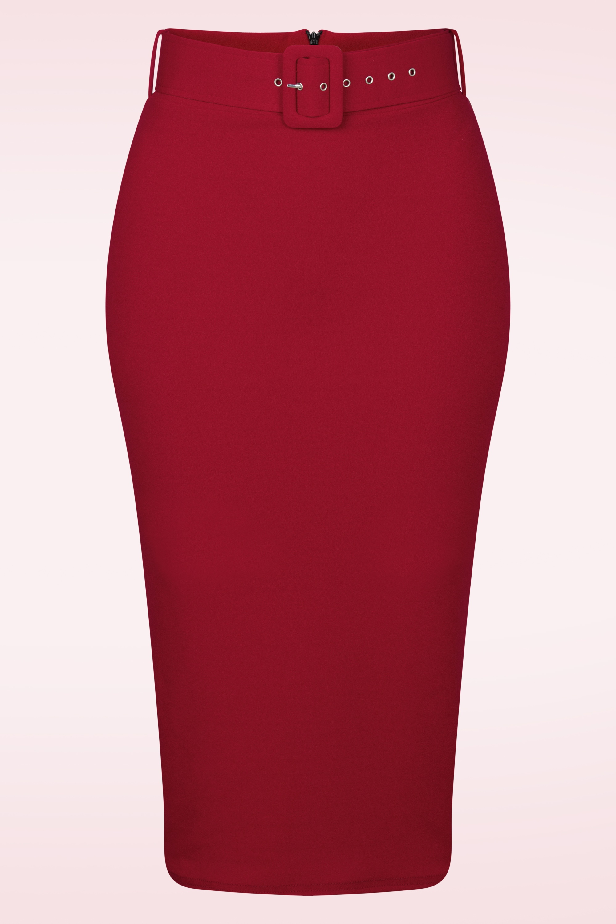 Vintage Chic for Topvintage - Demi pencil rok in lipstick rood