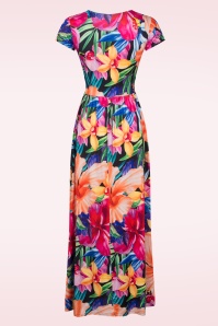 Vintage Chic for Topvintage - Rinda Tropical maxi jurk in multi 3