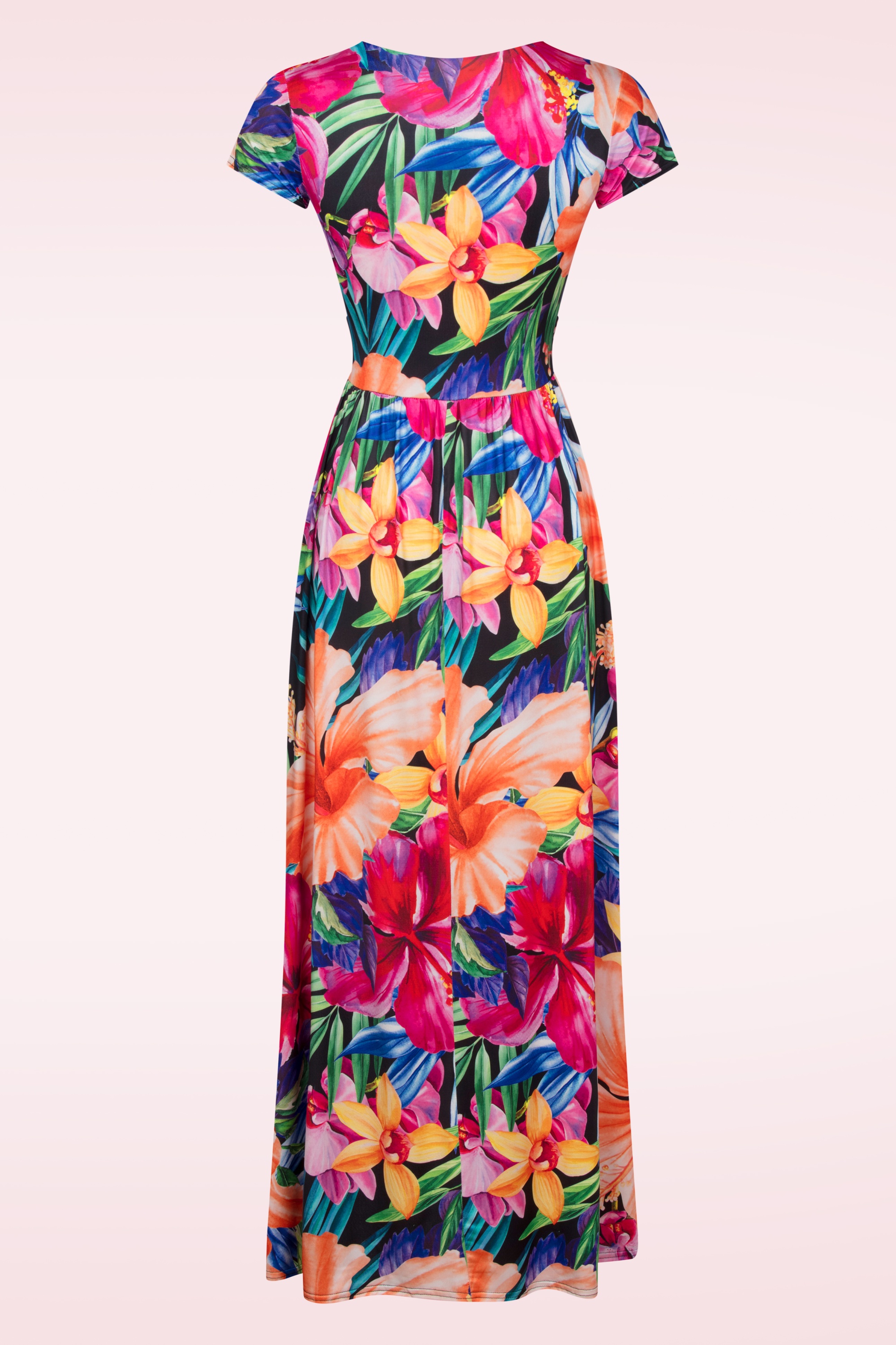 Vintage Chic for Topvintage - Rinda Tropical maxi jurk in multi 3