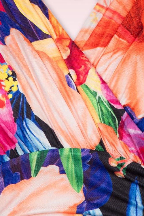 Vintage Chic for Topvintage - Rinda Tropical maxi jurk in multi 2