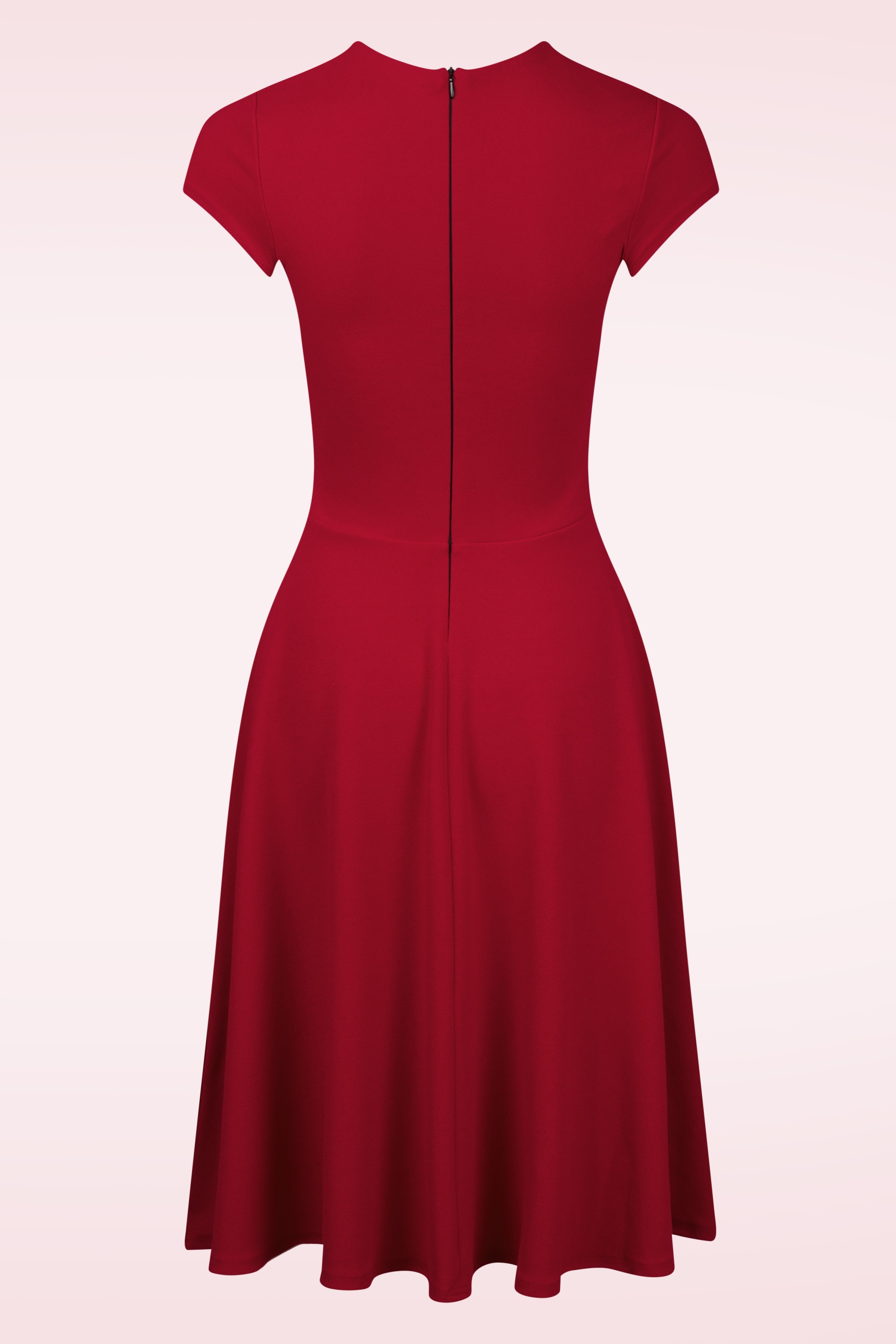 Vintage Chic for Topvintage - Leah swing jurk in dieprood 3