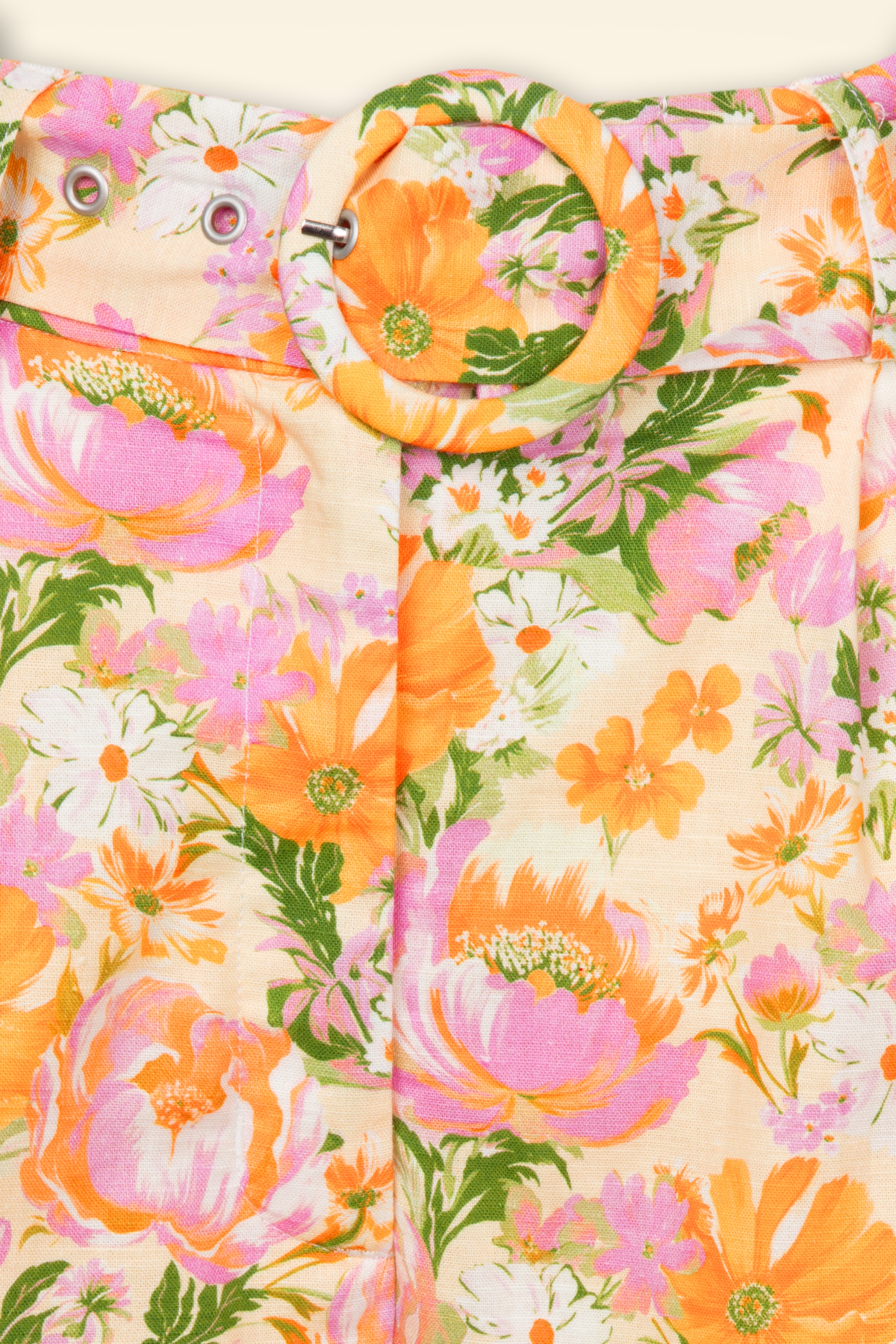 Glamorous - Selia Wallpaper Floral shorts in geel 2