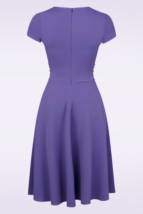 Vintage Chic for Topvintage - Esmeralda Swing-Kleid in Lila. 3