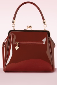 Banned Retro - American Vintage Patent Bag Années 50 en Bordeaux 3
