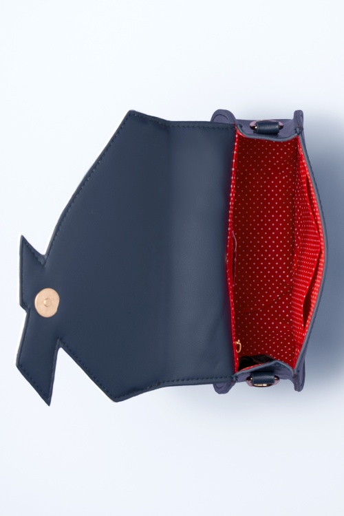 Banned Retro - Nautical Kelly Lee Handbag in Navy 5