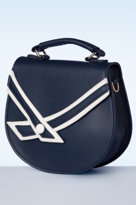 Banned Retro - Nautical Kelly Lee Handbag in Navy 3