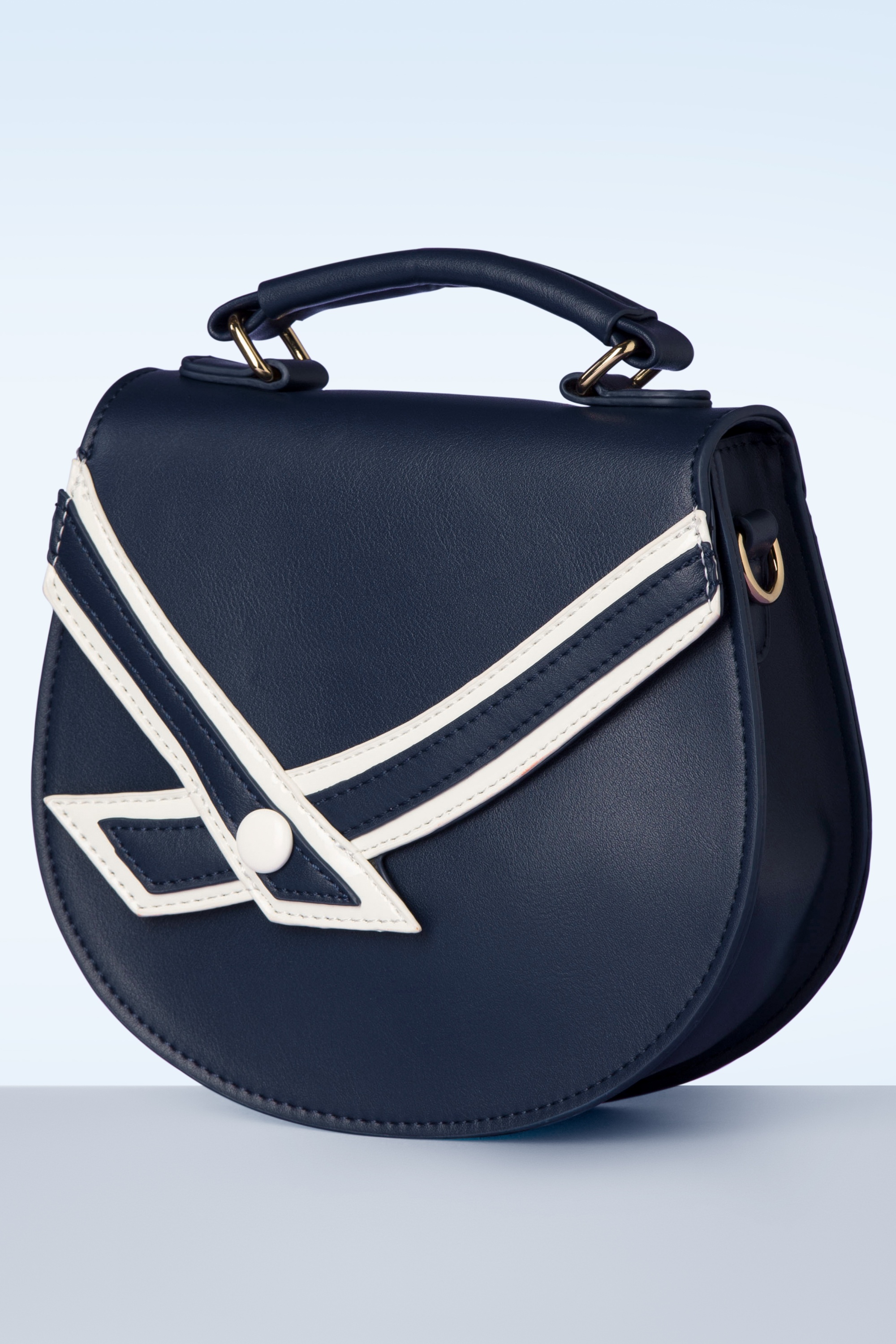 Banned Retro - Nautical Kelly Lee Handbag in Navy 3