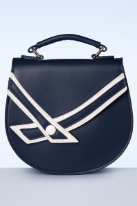 Banned Retro - Nautical Kelly Lee Handbag in Navy