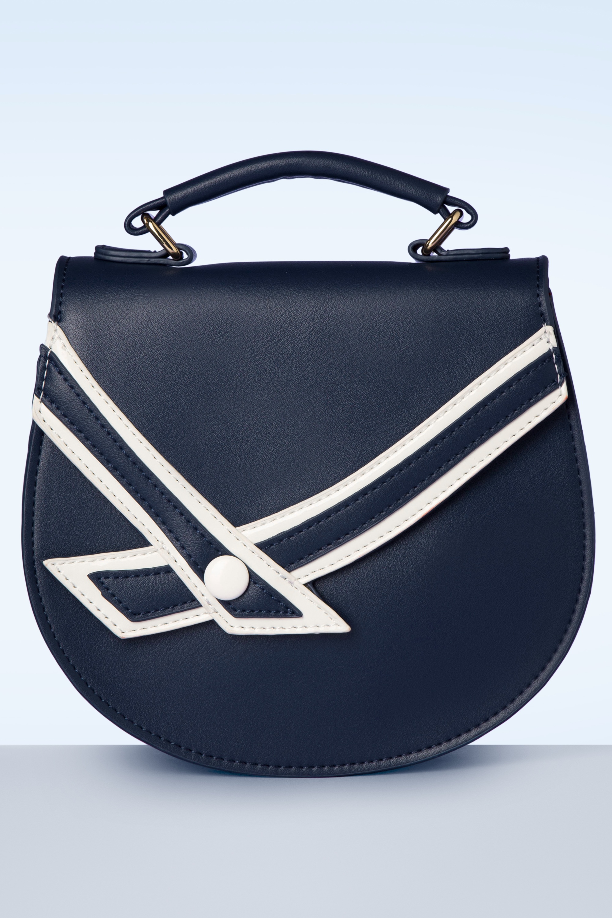 Banned Retro - Nautical Kelly Lee Handbag in Navy