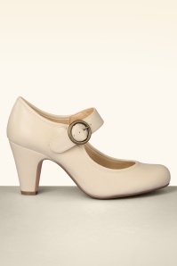 Chelsea Crew - Madeline Mary Jane Pumps in Elfenbein