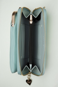 Banned Retro - Cherry Pie Cross Body Handytasche in Mint 2