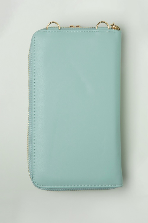Banned Retro - Cherry Pie Cross Body Handytasche in Mint 4