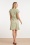 Smashed Lemon - Jolene jurk in zand en leger groen 3