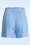 Smashed Lemon - Raina Linnen Blend Shorts in Light Blue 2
