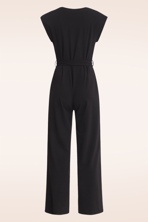 Smashed Lemon - Bethany Jumpsuit in Schwarz. 4