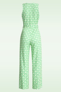 Smashed Lemon - Paige jumpsuit met ananas print in groen 2
