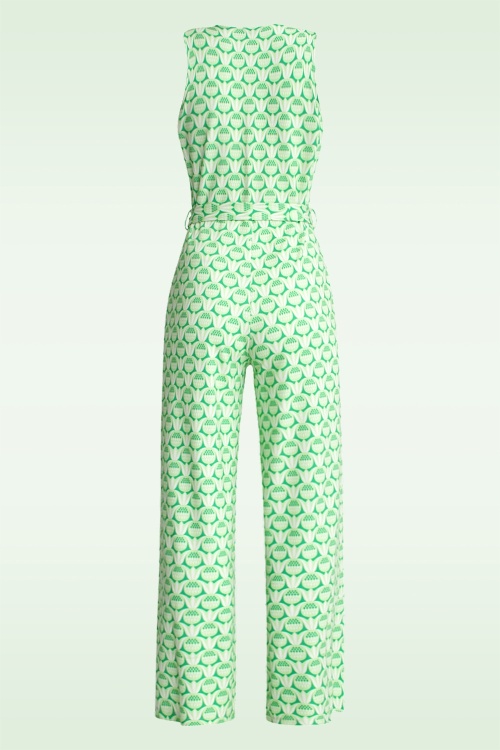 Smashed Lemon - Paige Pineapple Print Jumpsuit in Green 2